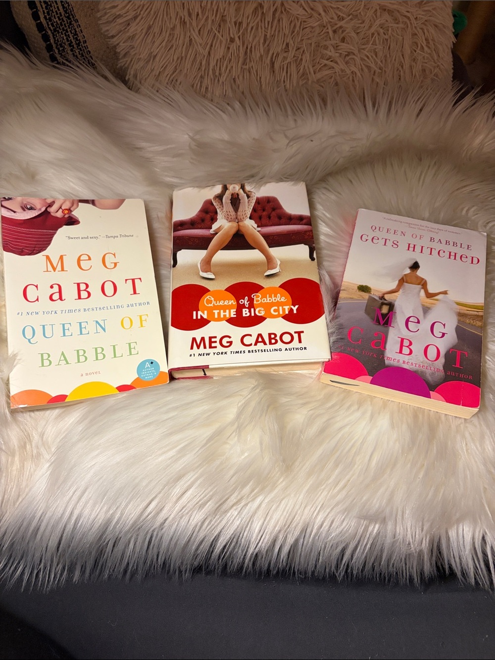 Queen of Babble Book Set - White/Cream Covers